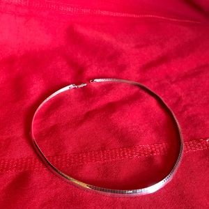 Sterling silver collar necklace